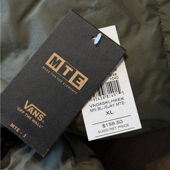 Vans Bluejay MTE All Weather Jacket Size XL Men - Picture 9 of 15